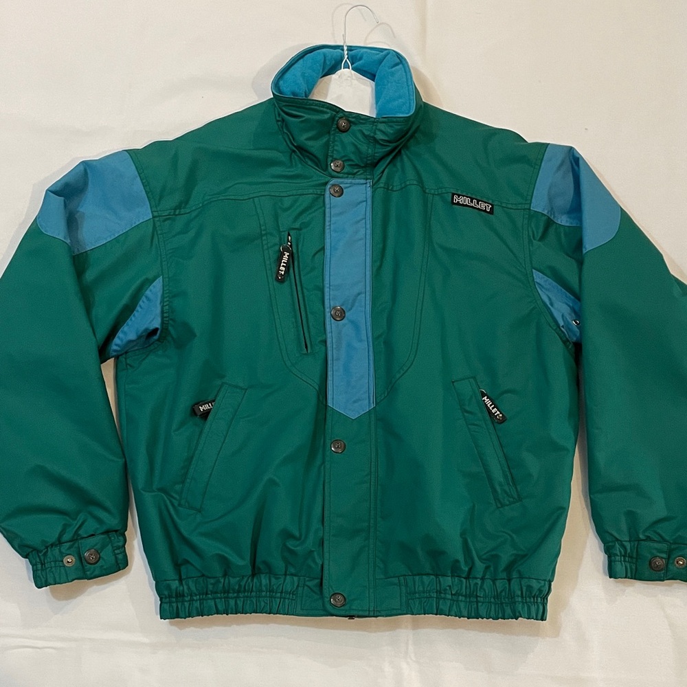 Men's vintage 1990 Green and Blue Ski Jacket